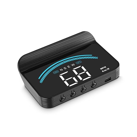 AZIJYV Heads Up Display for Cars M11, Universal OBD+GPS Digital Speedometer by AZIJYVHeadUpDisplay