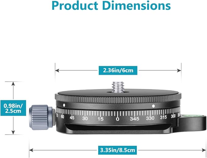 Neewer Camera Panoramic Panning Base - Image 2