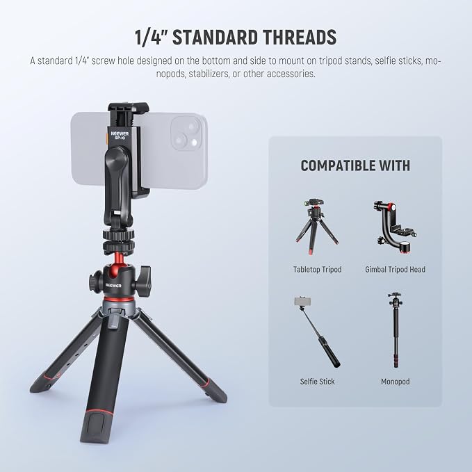 Neewer Basic Phone Tripod Mount Holder - Image 3