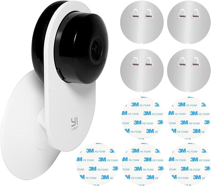 4 Pack Indoor Wall Mount for Yi Home Security Camera, No Punching, Extremely by Unknown