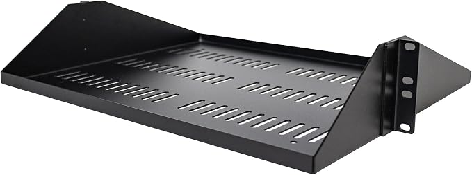 StarTech.com 2U Server Rack Shelf, Center Mounted Universal Vented Rackmount - Image 2