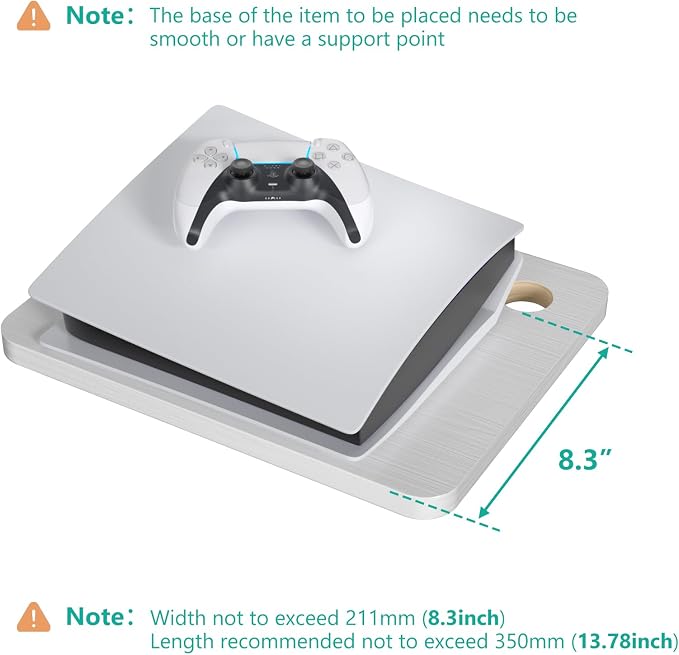 WALI Floating TV Shelf, 2 Tier Projector Shelf - Image 2