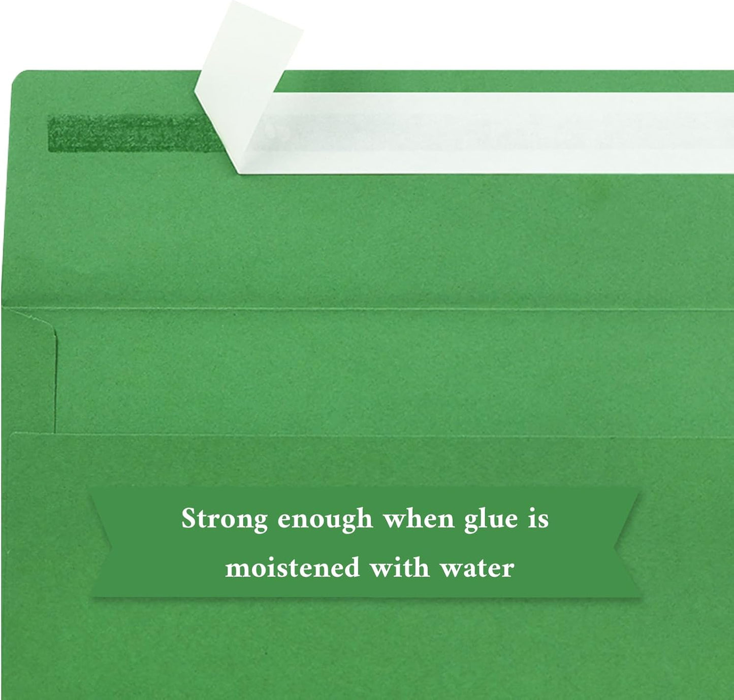 100 Pack #10 Business Envelopes, Green Standard Envelopes Self Seal, Letter Size Mailing Envelopes for Checks Letters Invoices Statements Birthday Graduation Wedding, 4 1/8 x 9 1/2 Inch