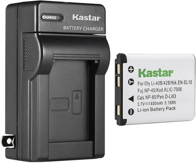 Kastar 1-Pack Li-42B Battery and AC Wall Charger Replacement by Kastar