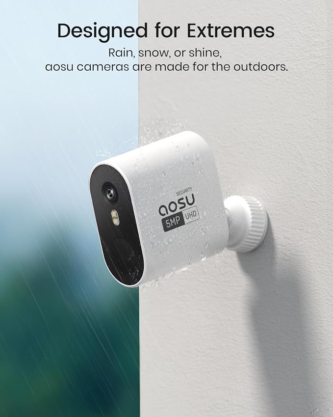 aosu 3K/5MP Security Cameras Outdoor Wireless Home Surveillance System - Image 6