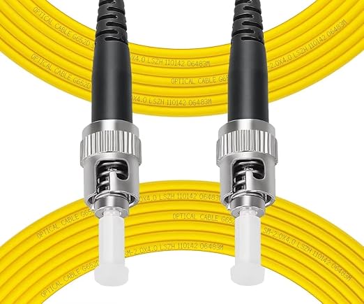 Fibergaga-30M OS2 ST to ST Fiber Patch Cable Single Mode, Length Option: by Fibergaga