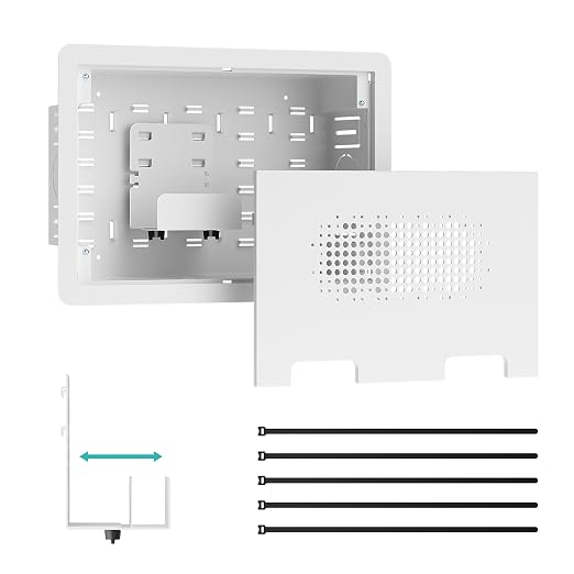 9" in-Wall Media Box, Recessed Outlet Wall Box, Structured Media Enclosure by Pegzone
