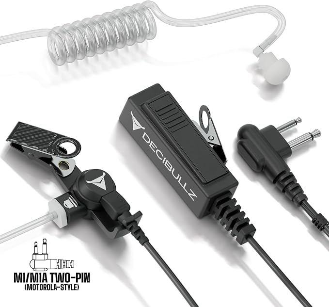 Decibullz 2-Way Surveillance Acoustic Tube Headset, M1 Earpiece Audio Set - Image 2