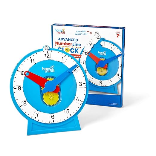 hand2mind Advanced Magnetic NumberLine Clock by hand2mind