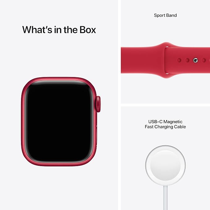 Apple Watch Series 7 Red Aluminum Case - Image 5