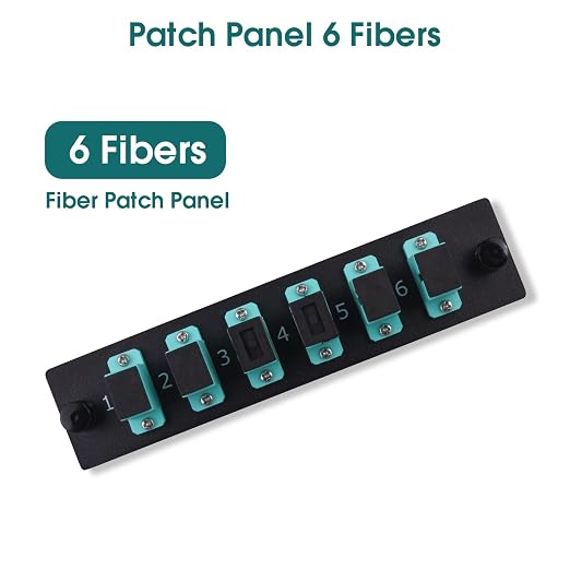 (2-Pack 6 Simplex SC/OM3 Fiber Patch Panel - Image 3