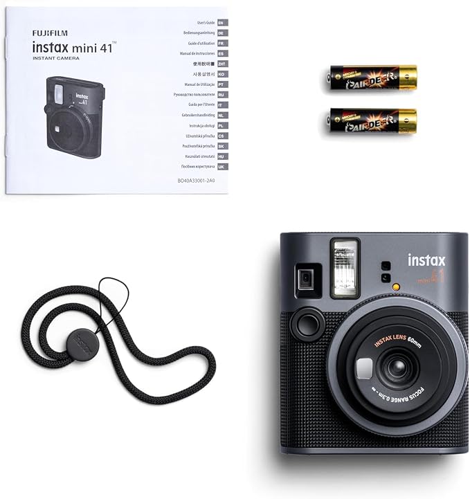 Fujifilm Instax Mini 41 Instant Camera Vintage Black. + Fujifilm Value Pack + - Image 6