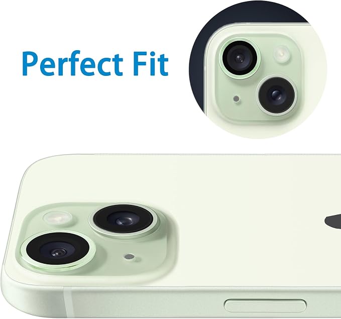 Compatible with iPhone 15 and 15 Plus Camera Lens Protector, Anti-Scratch Lens - Image 6
