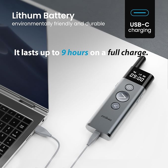 ASING Up to 980ft Long Range Wireless Presentation Remote, PowerPoint Clicker - Image 5