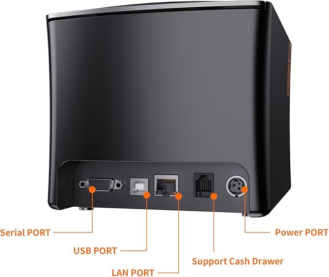 Rongta Thermal Receipt Printer, 80mm High-Speed POS Printer - Image 4