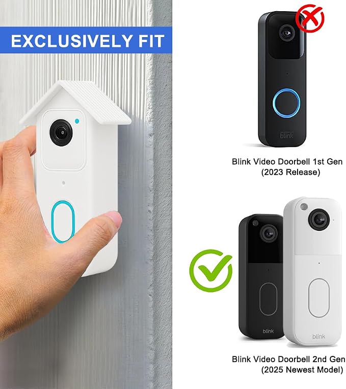 Silicone Protective Cover for Blink Video Doorbell – Weatherproof & - Image 2