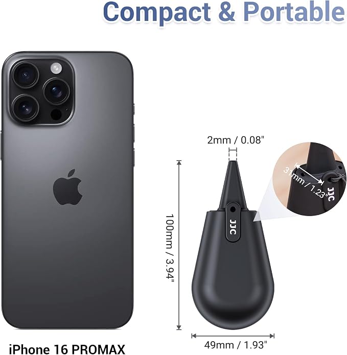 JJC Pocket-Sized Silicone Camera Dust Blower Lens Air Blower, Small Camera Lens - Image 6