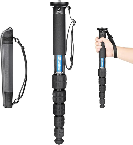 Leofoto MP-366C 6 Section CF Travel Monopod Carbon Fiber 65" Tall 17.3" Folded by TAKINGITFURTHER-LEOFOTO