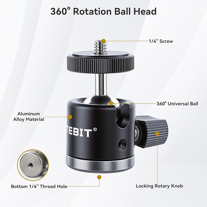 UTEBIT 40mm C-Clamp Camera Mount - Image 4