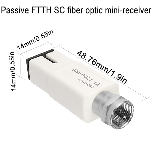 QIANRENON Cable TV Passive Fiber Mini Receiver Module 1550nm SC/APC to F-Head - Image 7