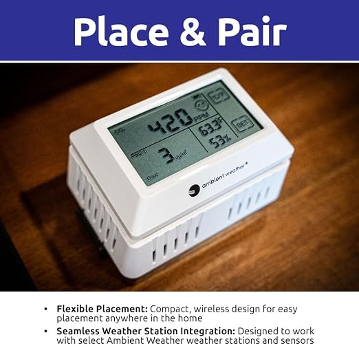 Ambient Weather AQIN Pro Wireless Indoor Air Quality Index - Image 5