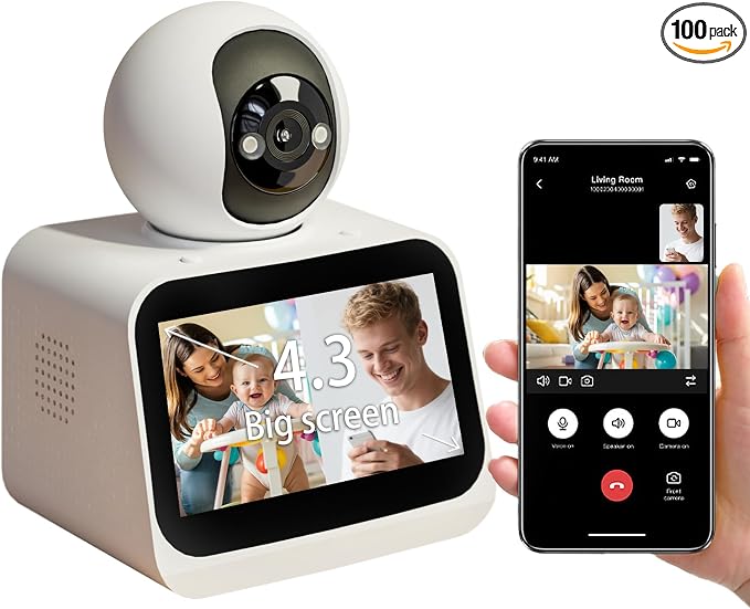 4.3" Smart Home Camera: 1080P HD Video, Two-Way Video Calling, and Motion by Unknown