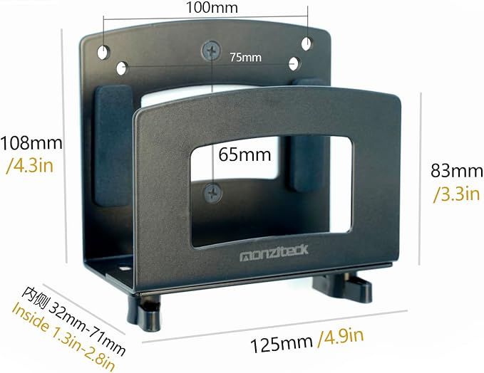 Monzlteck Adjustable Small Device Wall Mount Or VESA Mount Behind the Monitor - Image 3