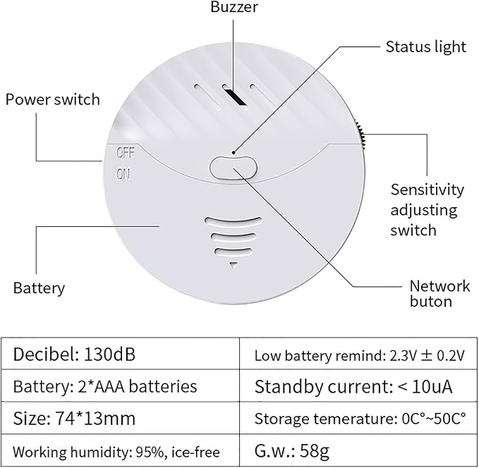 WiFi Door Window Alarm: Smart Window Alarm, Vibration Sensors - Image 7