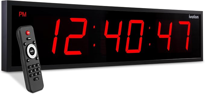 Ivation Oversized 36" Large Digital LED Clock | Big Digital Clock by Ivation