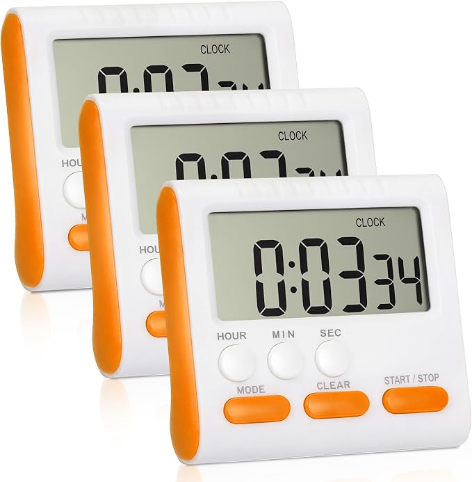 Mudder 3 Pack Digital Kitchen Timer by Mudder