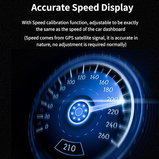 Car Headup Display GPS Digital Speedometer Compass - Image 5