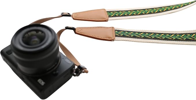 Original Design Personalized Adjustable Camera Strap Vintage Style Peacock - Image 3