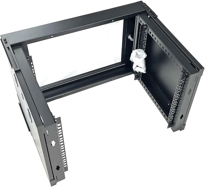 Aeons 6U FlexFrame Folding Wall Mount Server Cabinet 19-inch Fold-Out Rack - Image 5