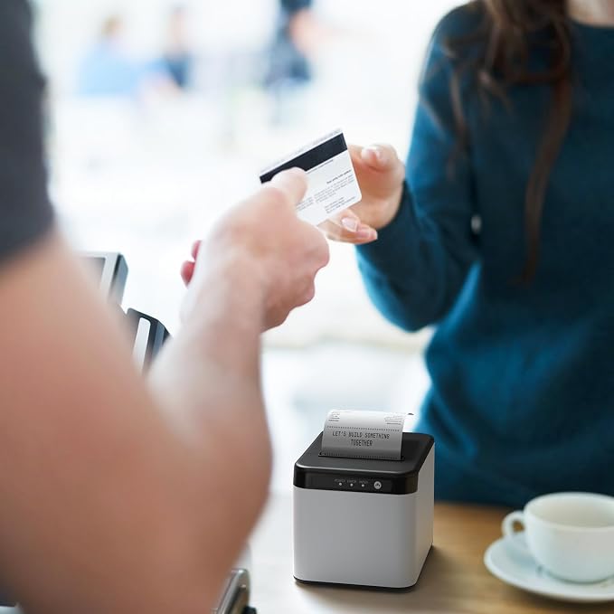 Bisofice 80mm Receipt Printer ESC/POS Thermal Printer Desktop Direct Print - Image 5