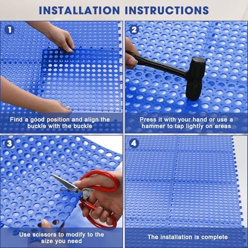 Drydiet 24 Pack Drainage Tiles Modular Interlocking Floor Tiles - Image 3