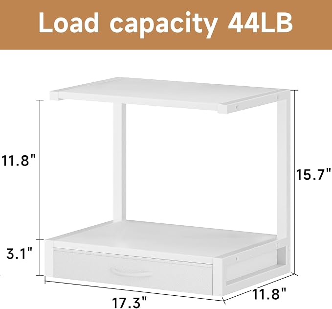 YAOHUOO 2-Tier Desktop Printer Stand - Image 6