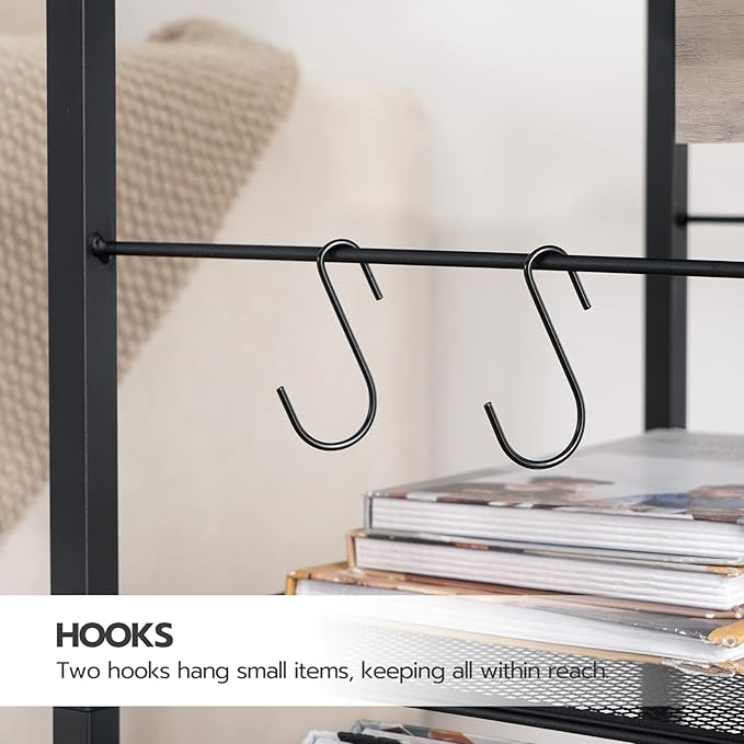 HOOBRO Industrial Printer Stand, 3-Tier Mobile Printer Table, Rolling Cart - Image 6