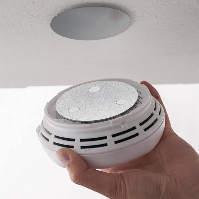 Magnetic Smoke Detector Sticky Pads Magnetic Adhesive Pads 3PCS Magnetic Smoke - Image 6