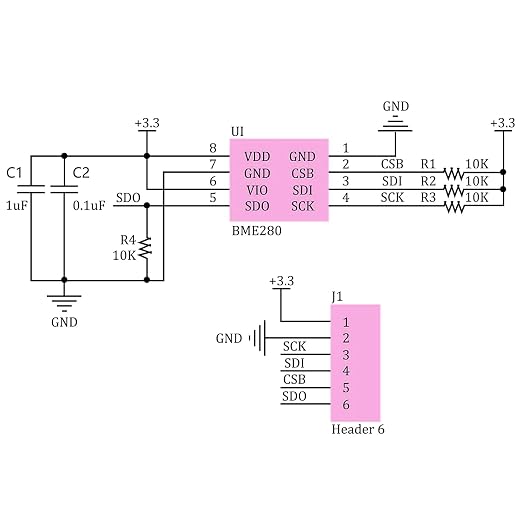 4 PCS BME280 3.3V Sensor Module Atmospheric Pressure Temperature Humidity - Image 5