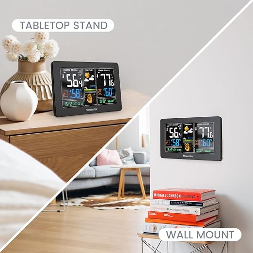 Newentor Weather Station Wireless Indoor Outdoor Thermometer, Color Display - Image 7