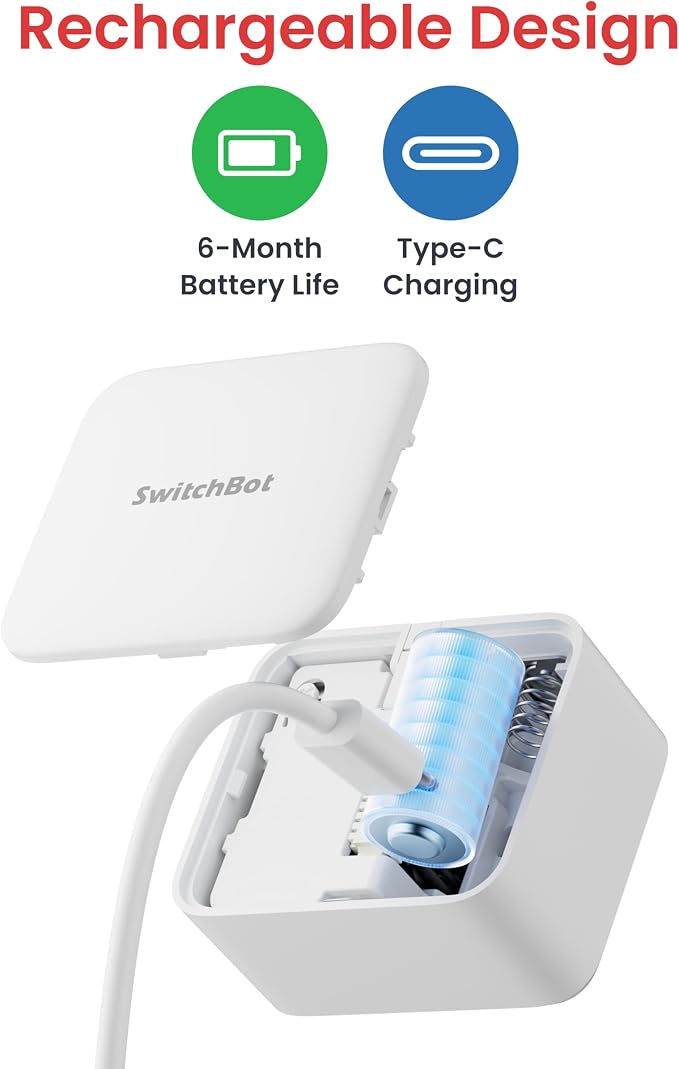 SwitchBot Rechargeable Smart Switch Button Pusher – Fingerbot - Image 2