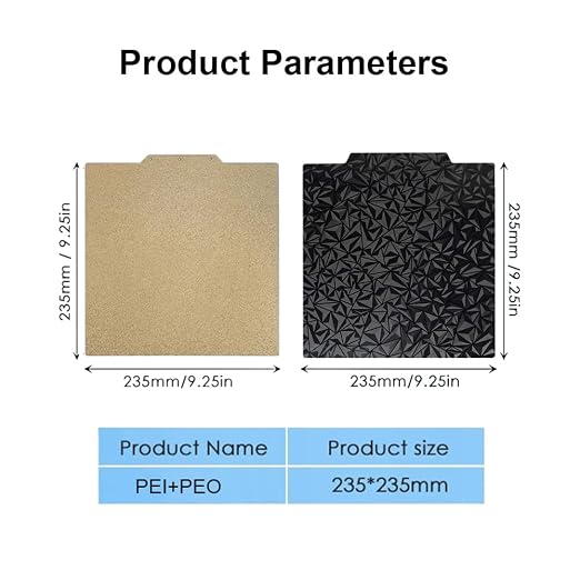 HzdaDeve Build Plate for Adventurer 5M/5M Pro/AD5X Double Sided Textured PEI - Image 2