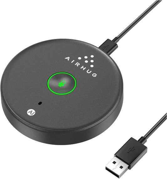 USB Microphone No Speaker,Desktop Computer Mic, Mute Button with LED Indicator,AI Noise Reduction,Plug & Play Omnidirectional Condenser PC Laptop Mics,for Online Calls/Class/Recording Video