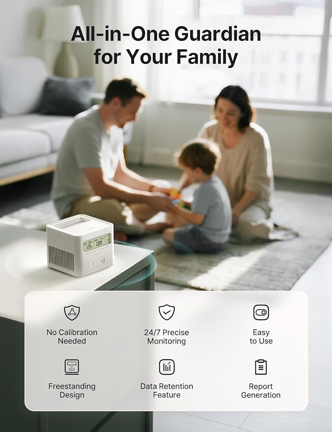 X-Sense Radon Detector for Home, Zero Lab Fees, No Installation Required - Image 6
