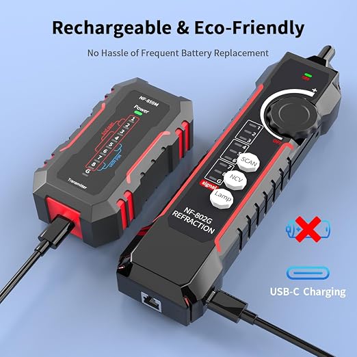 NF-802MG Network Cable Tester for POE/Cat5/Cat5e/Cat6/Cat6a CAT3 Phone Line - Image 5