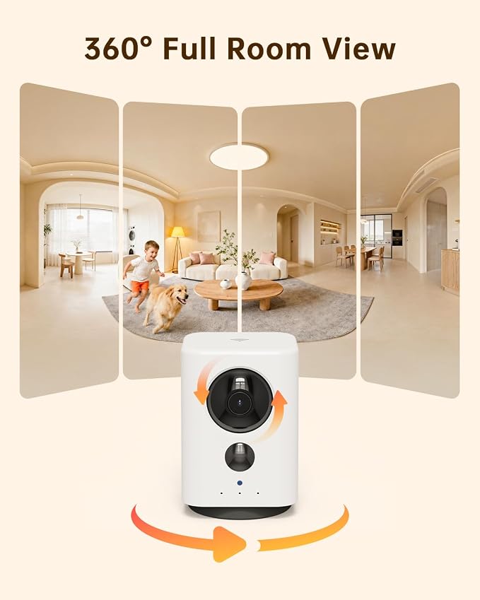 ELYSOO Wireless Indoor Camera: Battery Powered Pet/Dog Camera - Image 5