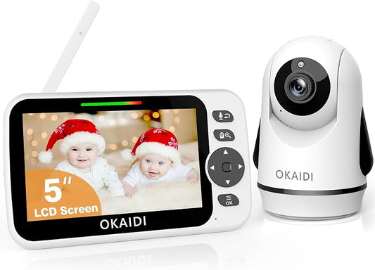 OKAIDI Video Baby Monitor with Camera and Audio, 30H Battery and 1000ft Range by OKAIDIVideoBabyMonitor