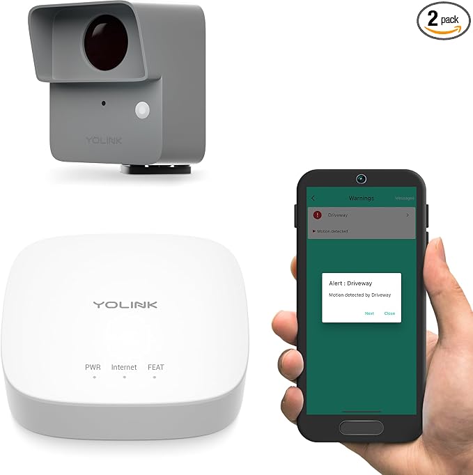 YoLink LoRa Smart Outdoor Motion Sensor, Driveway Alert, Property by YoLink