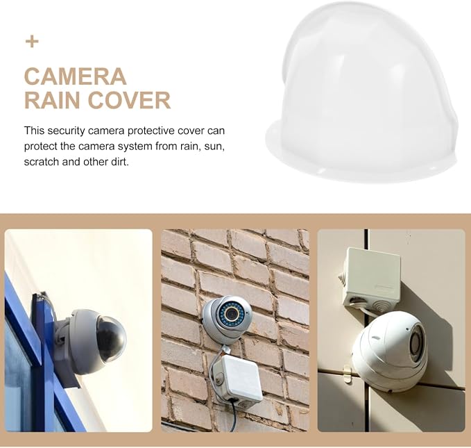 HOMSFOU Outdoor Camera Protector Cover Silicone Security Camera Rain Shield - Image 7