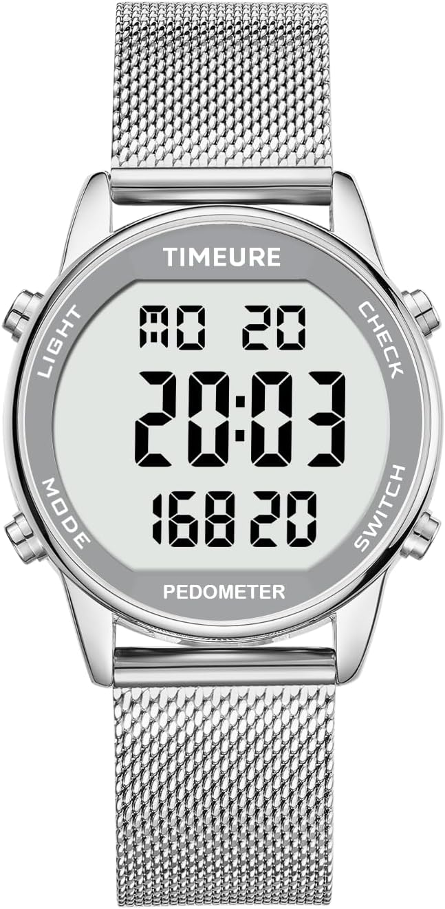 Women's Step Counter Pedometer Watch by TIMEURE